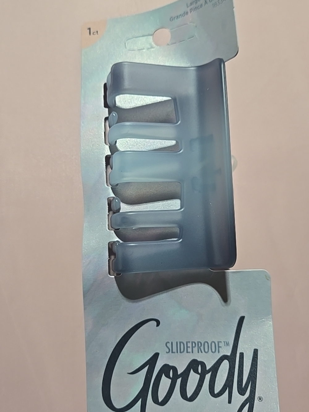 Goody SlideProof Large Hair Clip - Matte Blue